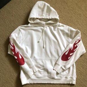 Brandy Melville flame hoodie